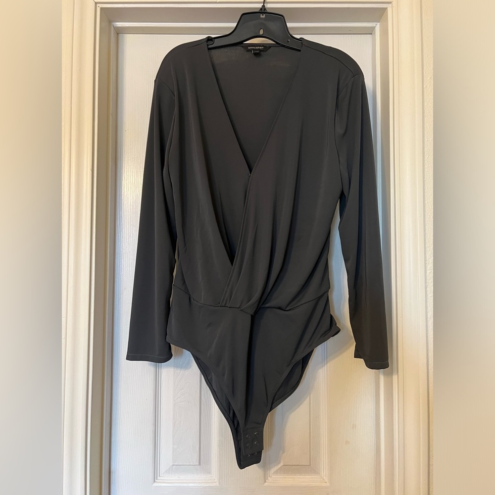 Like new Banana Republic Black Long Sleeve Bodysuit